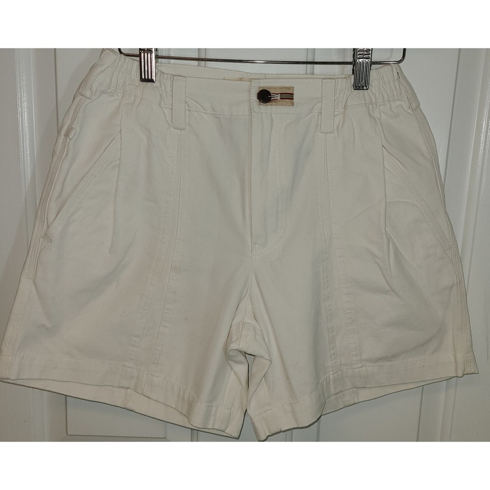 The Territory Ahead Cream 100% Cotton Shorts Women's Size Sm Pockets Activewear